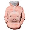 2023-3D Animal Pig Cow Cute New Fashion Long-sleeved Printed Zipper/hooded sweatshirt/T-shirt/jacket/men/women's Sweater