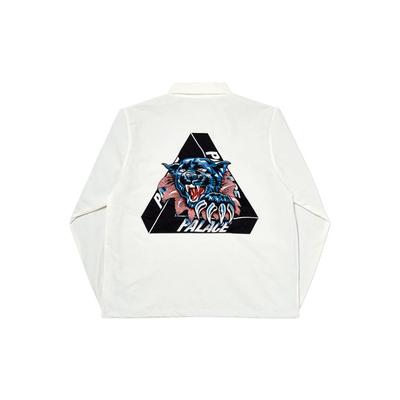 Palace Куртка с воротником с треугольным логотипом Куртка унисекс Белая P17JK071