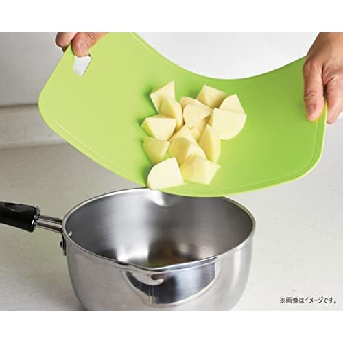 PEARL METAL Разделочная доска, средняя, можно мыть в посудомоечной машине, сделано в Японии, антибактериальная, цвета плюс, авокадово-зеленый, нет. 28, CC-1547