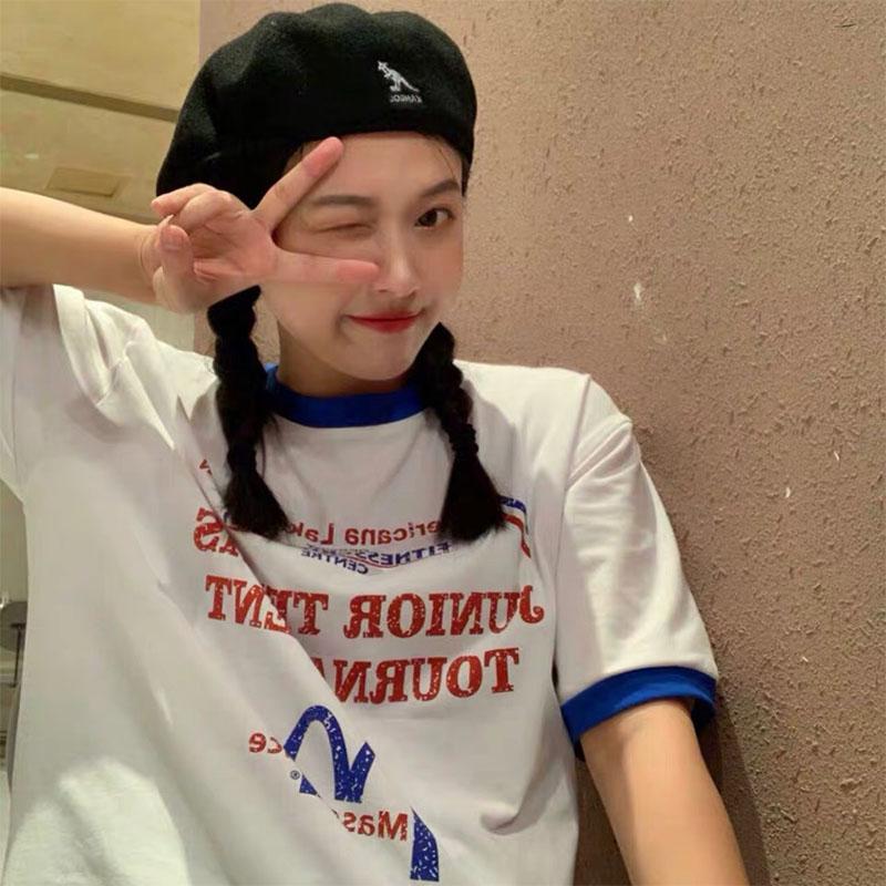 Модная шапка с вышивкой кенгуру, береты, шапка в стиле художника, женские сетчатые вязаные береты, подарок