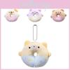 Очаровательная плюшевая игрушка в форме пончика, животное медведь, милый брелок для рюкзака, мягкая кукла