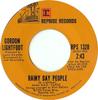 7-дюймовая пластинка GORDON LIGHTFOOT - Rainy Day People / Cherokee Bend RPS1328 Reprise Records 1975 США Рок Б/У
