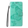 For iPhone 17 Pro Wallet Case Floral Butterfly Imprinted Leather Phone Cover Stand