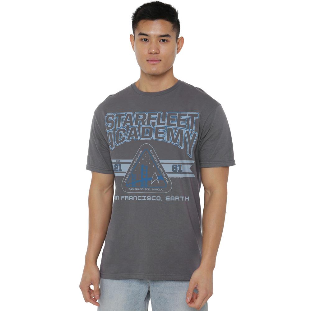 Star Trek Mens Starfleet Academy Earth T-Shirt