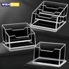 Business Card Stand Creative Transparent Acrylic Card Storage Box Business Large Capacity Card Box