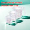 Plastic Transparent Graduated Measures Cup Household Kitchen Baking Measuring Tool Set Handle Design Cups Baking Cold Water Kettle Beaker