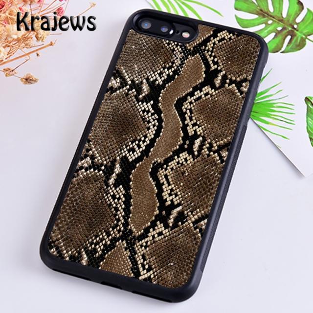 Krajews Текстура змеиной кожи Модный чехол-бампер для телефона Для iPhone 17 Air 16 15 14 plus 12 13 pro max coque Fundas