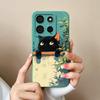 For itel A60 A60S Case Cute Design Soft Liquid Silicone Shockproof Bumper For itel A60 S Camera Protection High Quality Fundas
