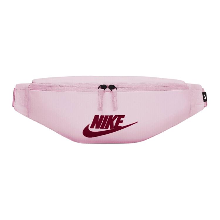 Nike Спортивная сумка-кроссбоди на грудь с логотипом Heritage, застежка-молния, полиэстер, унисекс, цвет Ягодный-Розовый BA5750-663