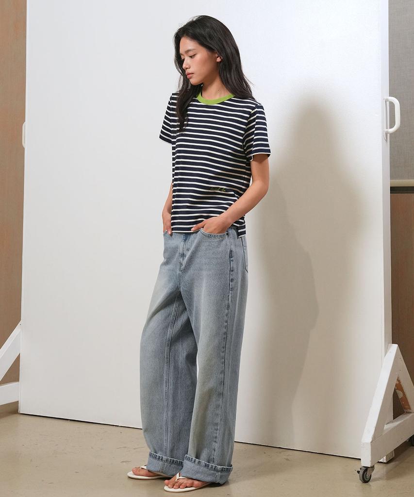 GENERALIDEA Semi-Wide Denim Pants [Light Blue] / Gf2Lpt510