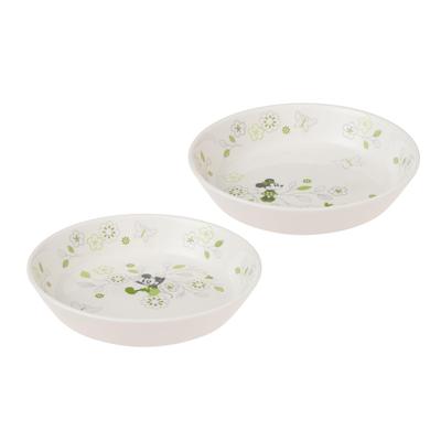 Maebata Disney Микки Минни Цветок Паста Карри 65086 & Тарелка, Зеленый,