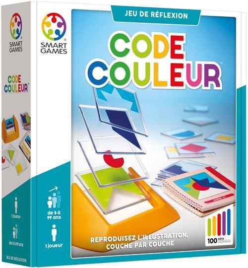 Smart Games Code Couleur logic game 18 color tiles multicolore