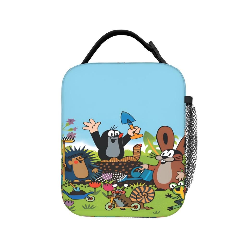 Czech Cartoon Krtek Mole Lunch Bag Aesthetic Lunch Box For Girls Picnic Portable Cooler Bag Oxford Designer Tote Food Bags