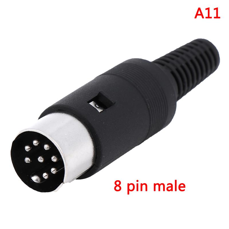DIN Plug Socket Connector 3/4/5/6/7/8 PIN Male/Female Chassis Cable Mount