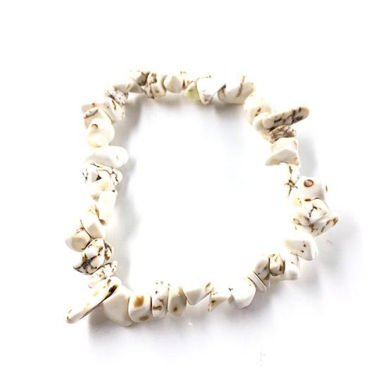 Irregular Shape Stone Bracelet Natural All-match Women Elastic Rope Bracelet Hand Decor