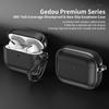 KEYSION Чехол для наушников AirPods Pro 3 2 Кожаная текстура Мягкий ТПУ Силикон С крючком Ударопрочный Чехол для наушников для AirPods 4
