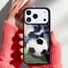 Ball Fire Football Phone Case for iPhone 17 16 15 14 13 Pro Max Back Cover for 12 11 Pro Coque