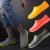 Rain Shoes Men's and Women's Fashion Outer Wear Water Shoes Non-slip Rubber Shoes Low-top Summer Reflective Short Rain Boots Kitchen Work