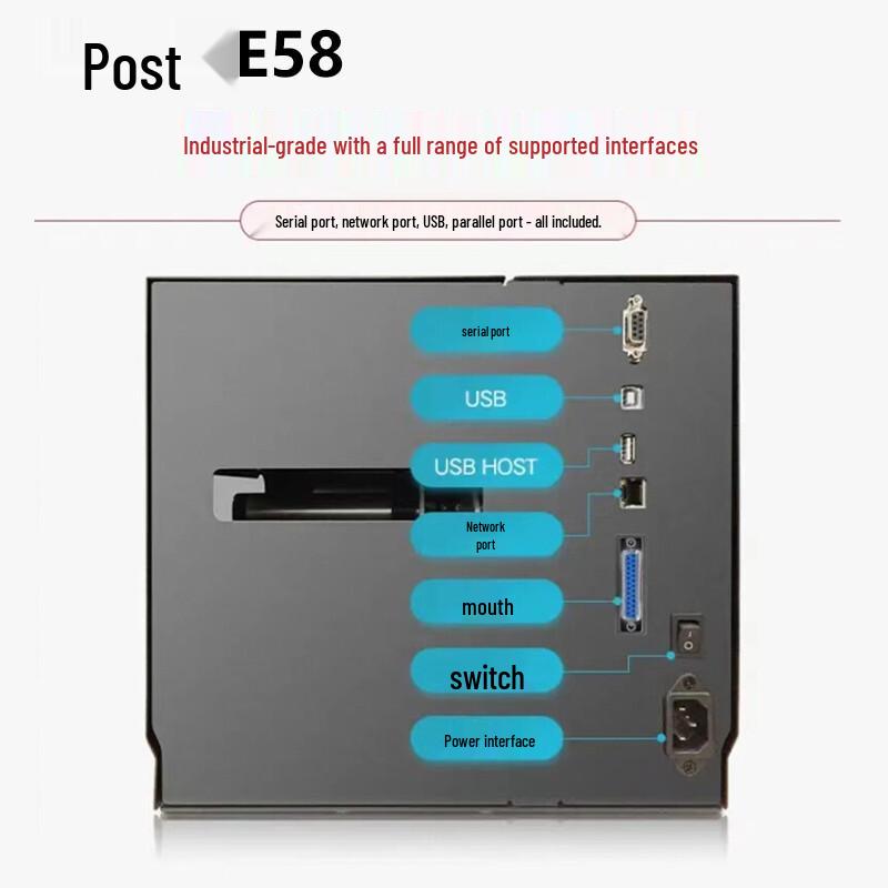 POSTEK E58 Thermal Transfer Label Printer