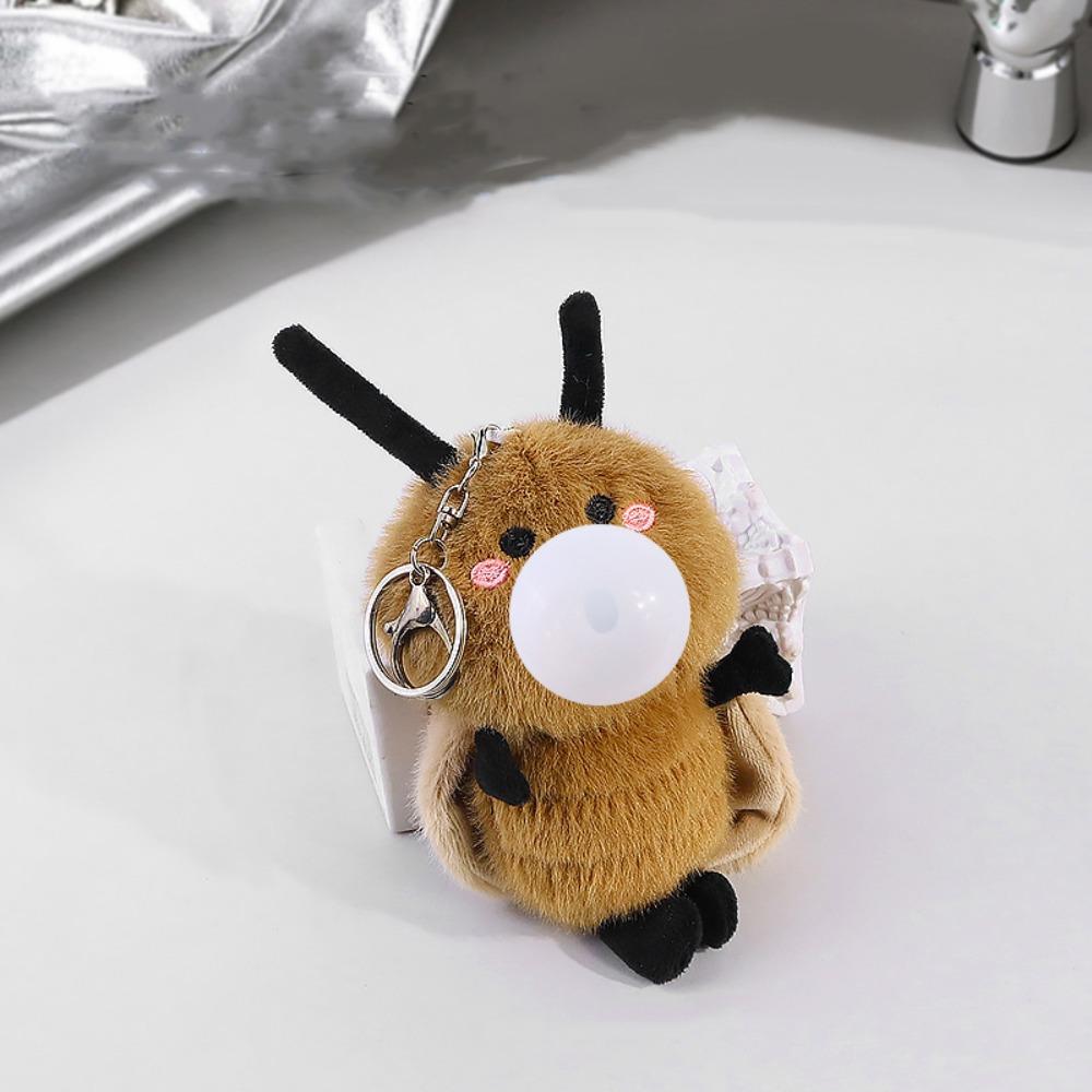 Плюшевый брелок в виде таракана Fluffty Мягкая кукла Сяоцян Брелок Кольцо для ключей Подвеска с пузырями Девочки