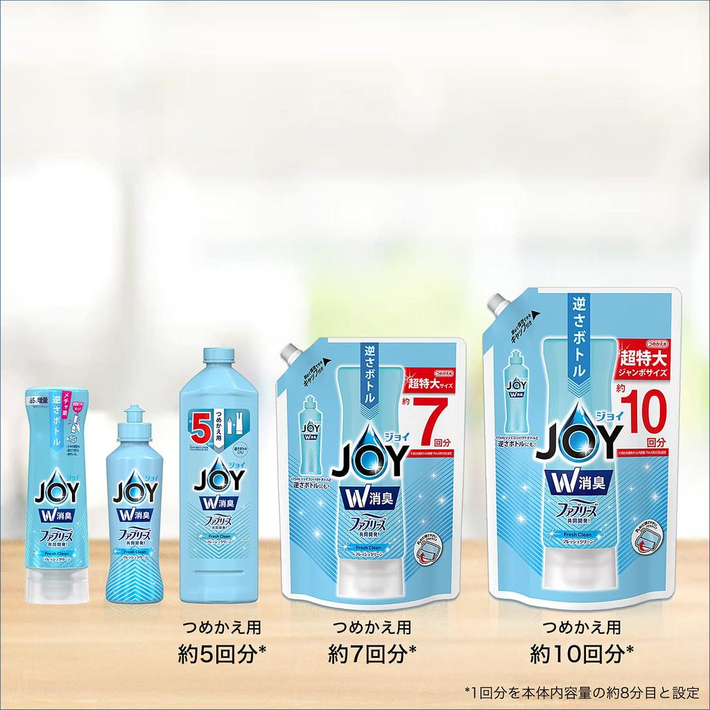 Joy Compact W Дезодорант Fresh Clean Сменный блок синтетическое моющее средство для кухни Jumbo Size 1330 мл x 2 [Оптовая закупка]