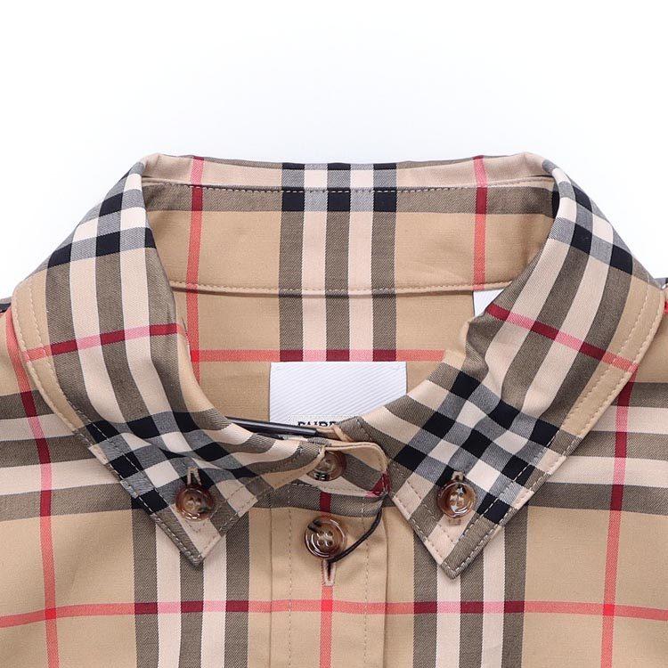 Burberry Рубашка SS21 Женский весенний наряд Бежевый 80222841