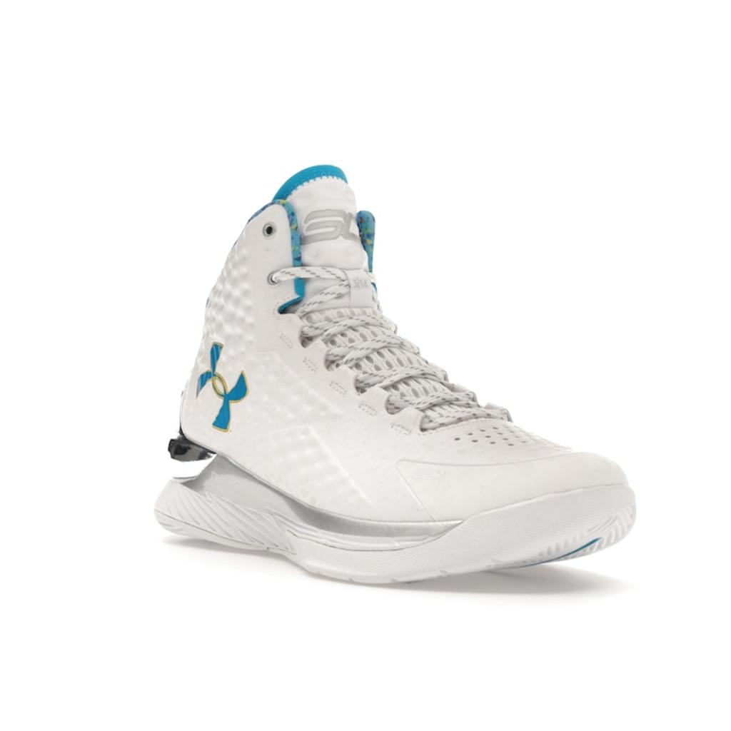 Under Armour Мужские кроссовки Curry 1 Splash Party 2022 Белый Металлик-Серебристый 3026050-100