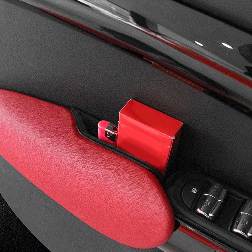 Car Door Storage Box Interior Handle ABS Storage Container Phone Holder For Mini Cooper S JCW F55 F56 Hatchback Car Accessories