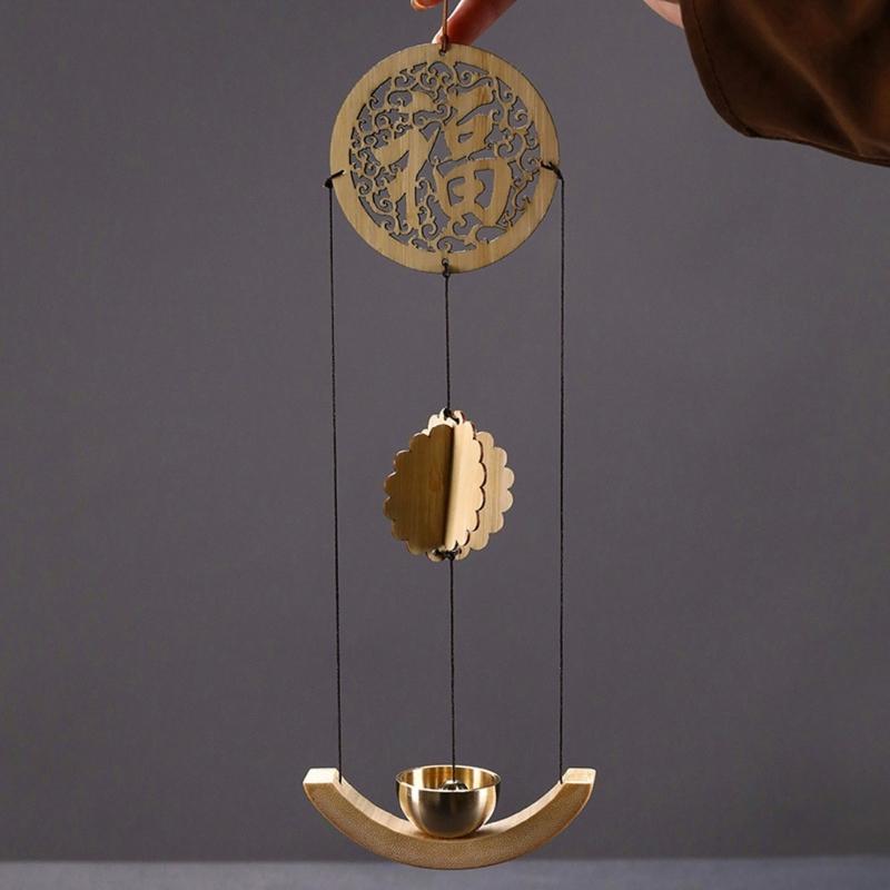 Магнитное крепление Бамбуковые колокольчики Снижающие стресс Подвесные колокольчики Множественное размещение на металлической двери, поверхности холодильника Декор