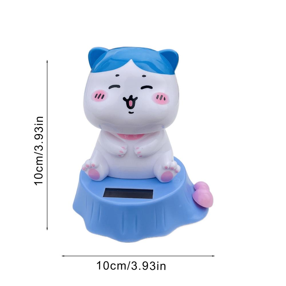 Милые куклы-болванчики на солнечных батареях, мультяшные фигурки с качающимися головками, украшения для автомобиля, украшения для салона автомобиля