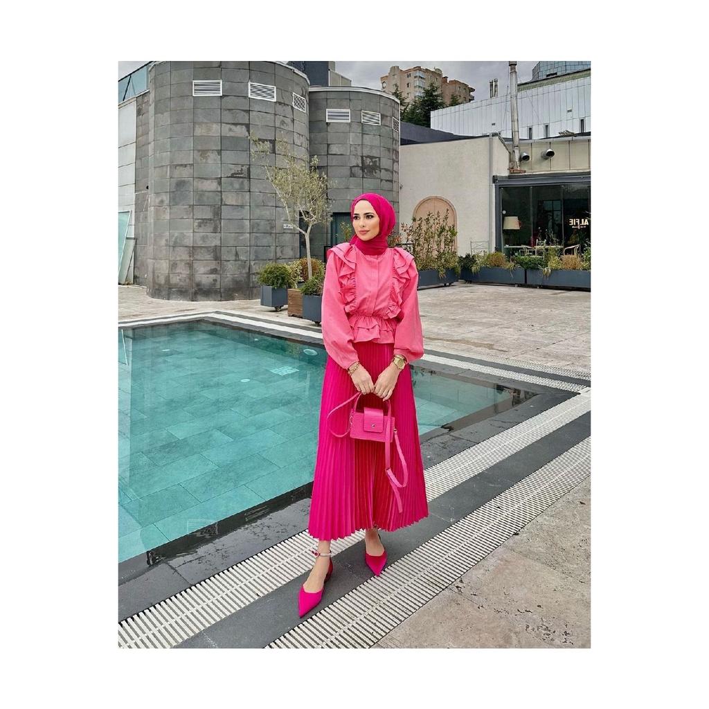 Плиссированная юбка | антрацит