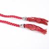 Boho Women Simple Pu Leather Tassel Braided Self-Tie Belt Thin Waist Rope Belt