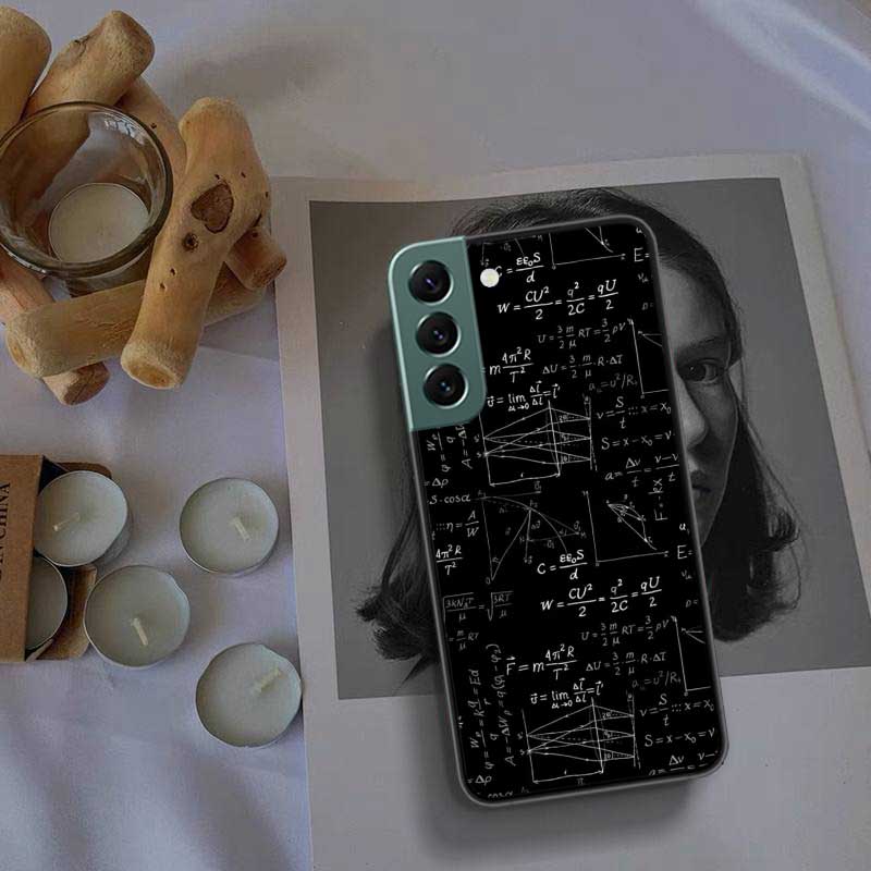 Physics Chemical Mathematics Phone Case For Samsung Galaxy Note 20 Ultra 10 Lite 9 8 M11 M12 M21 M30S M31 M32 M51 M52 J8 J6 J4 P
