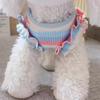 Booteely Креативная Мягкая Полосатая Футболка для Собаки Изысканная Удобная Одежда для Щенка Милое Полиэстеровое Платье для Собаки Бишон