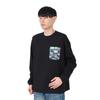 Мужская футболка с длинным рукавом Columbia Young Street Crew Aloha PM0898, Размер Medium, Цвет Черный,