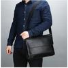 Briefcase for Men PU Tote Commuting Laptop Shoulder Executive Business Work Messenger Crossbody Side Designer Bag