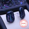 Серьги из натурального пресноводного жемчуга, модные серьги-гвоздики из барочного жемчуга для женщин, подарок на день рождения, оптовая продажа