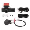 3 Channel Dash Cam Front Rear Inside View 2K 1080p Night Vision Loop Recording Parking Monitoring Driving Recorder