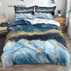 Classic 3D Marble Quilt Cover Set Bedding Sets Comforter Covers Pillowcases 3-Piece Duvet Cover Linens Bed 140x200 Bedspreads