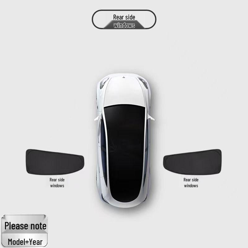 Занавески для боковых окон кемпинга на природе для Tesla Model Y Renew 3 - Защита от солнца и теплоизоляция