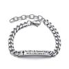 Christian Bible Stainless Steel Bracelet Bangle Engraved Cross Scripture Psalm Silicone Bracelets Religious Jewelry