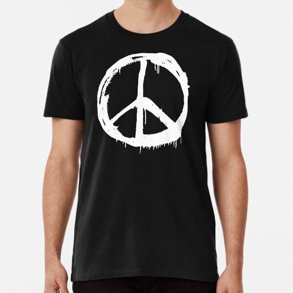 Peace Symbol S To 5XL Made In the AU/USA T-Shirt
