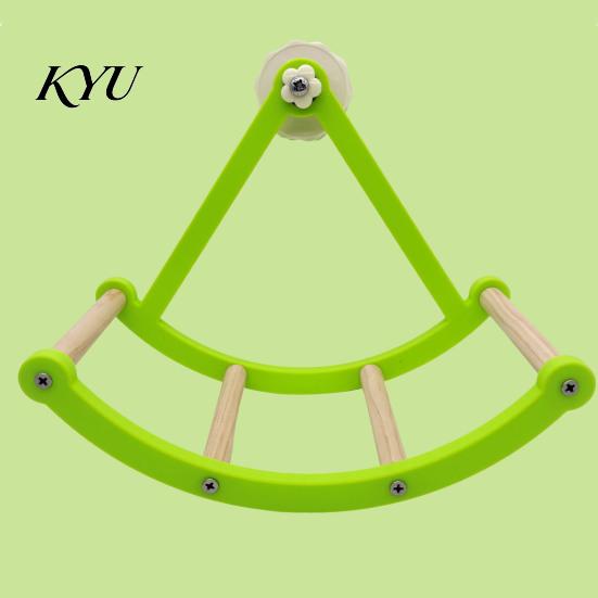 Durable Bird Playstand Parrot Pirate Ship Swing Toy, Climbing Ladders Perch Cage Stand Interactive Rocking Enrichment Toy for Parakeets, Cockatiels,