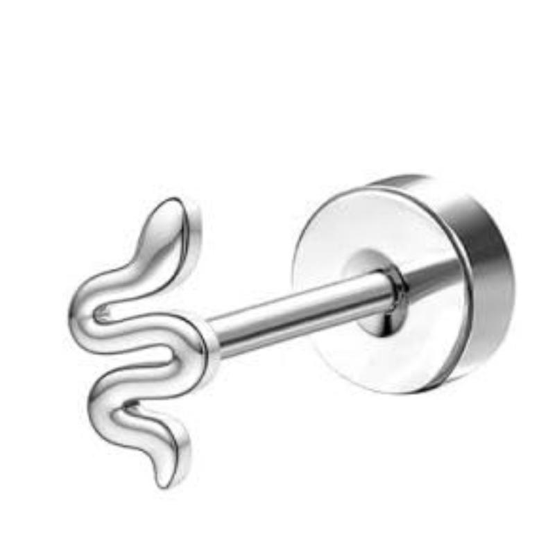 Серьги Bobisty 1 шт. для чувствительных ушей, серьги из хирургической нержавеющей стали для женщин, изящные серьги-гвоздики с плоской застежкой для хряща уха.