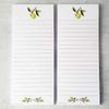 Lemon and Olive Branch Refrigerator Notepads - Set of 2 Pads