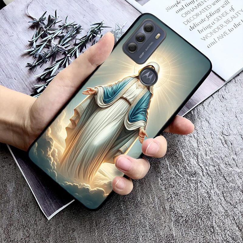 Virgin Mary Phone Case For Moto Edge 60 50 40 Pro 60 50 40 30 Ultra Neo Fusion Moto G Stylus G