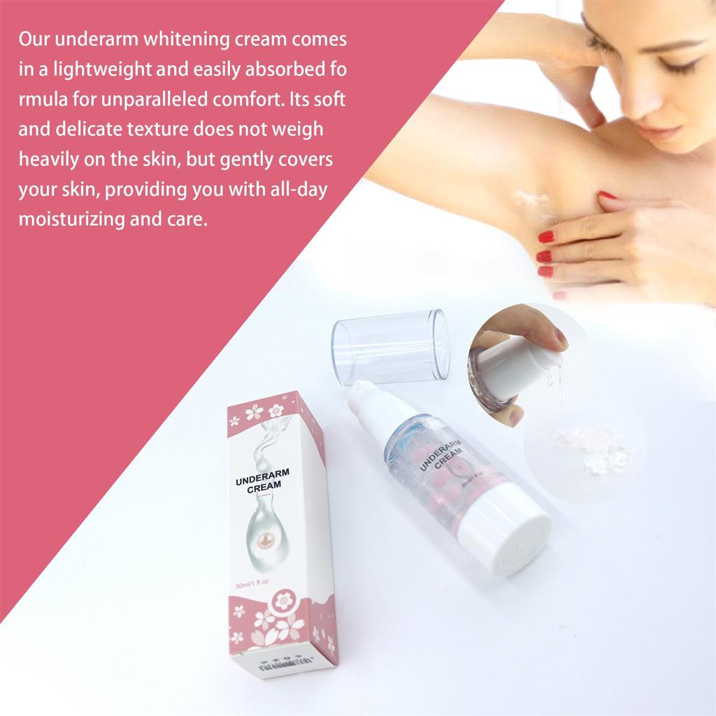 Whitening Armpits Cream, Whitening Cream, Armpits Skin Moisturizing Brightening Cream,Natural Herbal Extract 30ml
