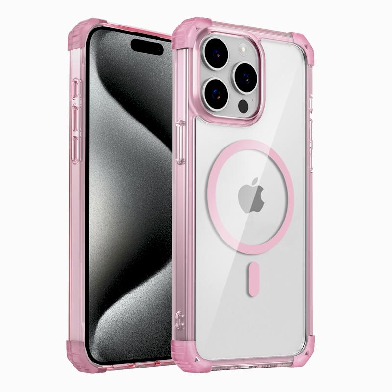 Ударопрочный прозрачный бронированный чехол для iPhone 17 16 15 14 13 12 Pro Max Plus 15Pro IPhone15 для Magsafe Mag Safe Зарядный чехол