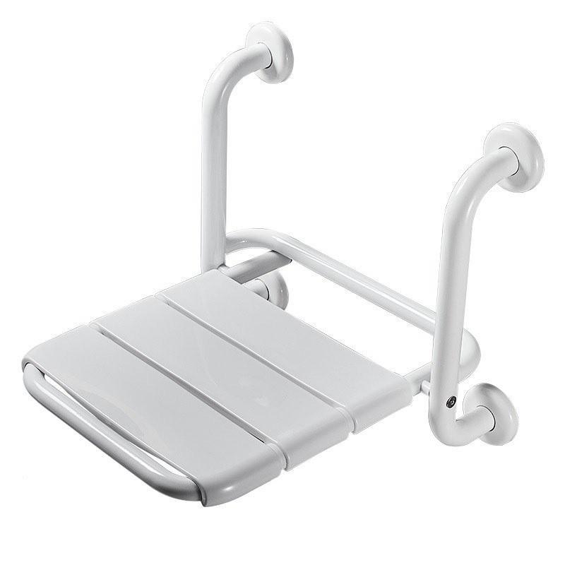 Bathroom Stainless Steel Folding Seat Toilet Handrail Anti Slip Elderly Safety Wall Stool Handicapped Armrest Bath Chair