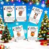 10 Sets Christmas Pocket Hug Gifts Mini Resin Positive Pocket Hug Token with Encouragement Card Appreciation Gifts for Coworker